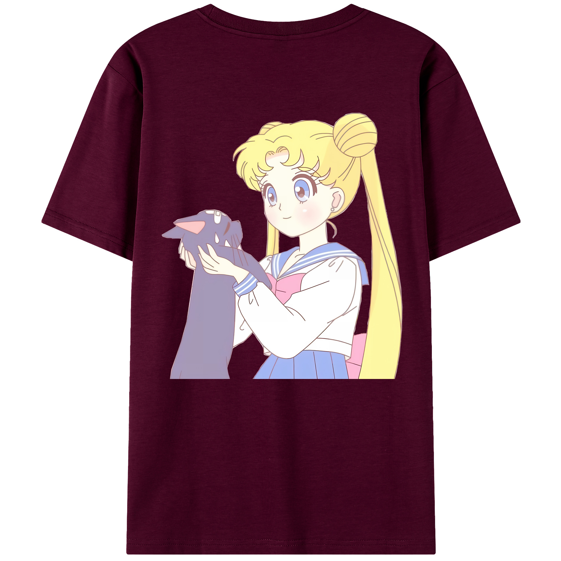 （画像用） 美少女戦士セーラームーン 愛野 美奈子 あいの みなこ Sailor Moon Aino Minako レディース半袖Tシャツ(バックプリント)